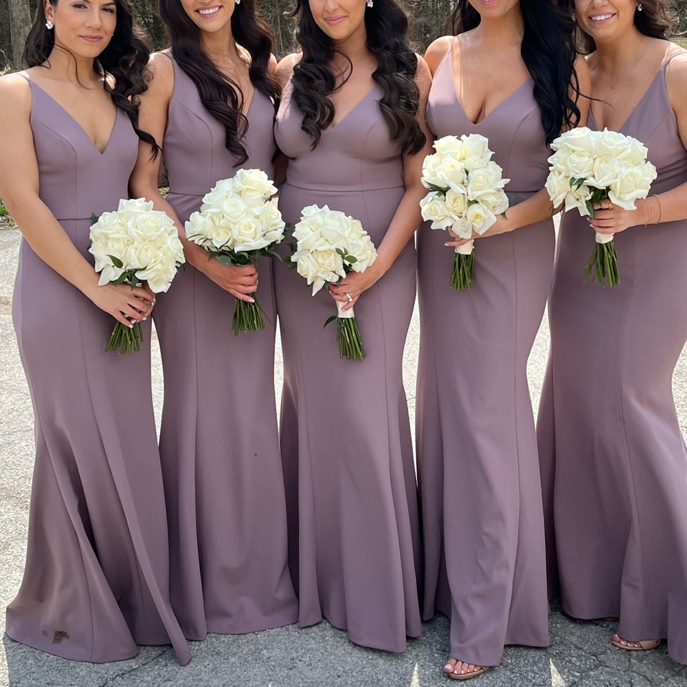JENNY YOO BRIDESMAID DRESS - MAUVE SIZE 2,4,6,8,10 Available